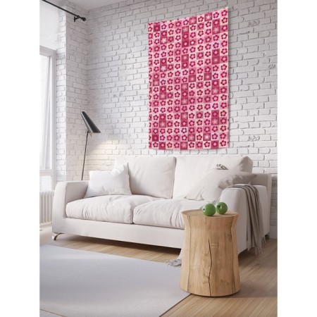 Decorative panel with photo printing "Panel in a flower", vertical, size 150x200 cm
