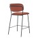 Semi -bank chair Eirill, 555 × 475 × 900 mm, velor, brick color
