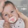 Nipple - classic dummy, silicone, +6 months, with a cap, pink color