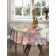 The tablecloth “Flower picture”, round, Saten, d = 150 cm