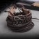Bracelet Skin "Infinity", brown color, d = 7.5 cm