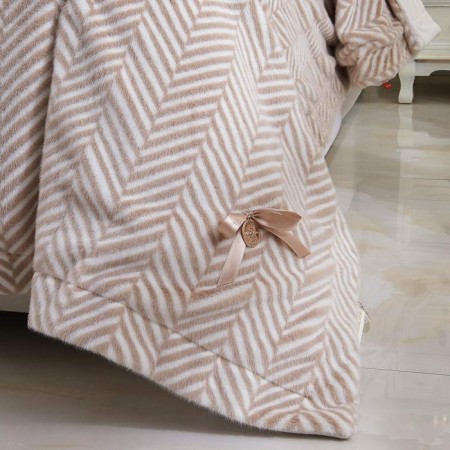 Florence bedspread, size 160x220 cm, coffee color-4
