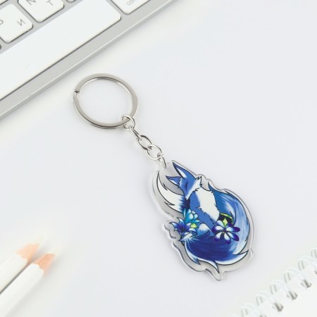 Key keychain 2 pcs "Foxes"-5