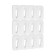 Holder for wires, 12 pieces, white color