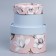 A set of hats 2 in 1, gift packaging, “Flowers”, 16 x 11.5, 13 x 9 cm