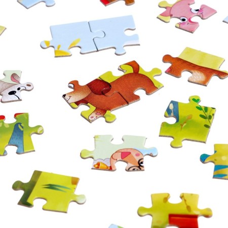 Children's puzzle "on the farm", 160 elements-2