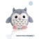 Soft gulliver toy "owl", gray color, 23 cm