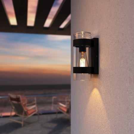 Sadovo-park lamp Elektrostandard, Falcon, 131x100x240 mm, E27, Black Color
