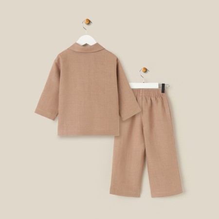 DECHIPARY HOME (shirt and trousers) SL Home P 36 (134-140), coffee-15