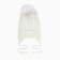 A hat for a girl knitted, color is light gray, size 44-47 cm (9-18 months)