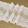 Lace elastic fabric, 180 mm × 2.7 ± 0.5 m, white color