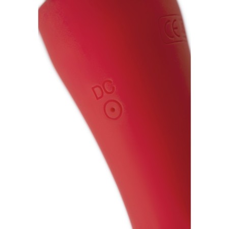 Bilateral vibro -massager Black & Red by Toyfa, Silicon, Red, 21 cm-2