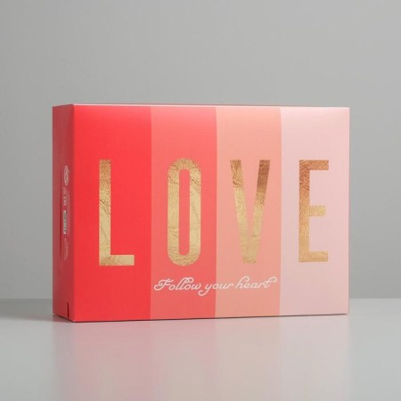 Gift folding box, packaging, "love", 22 x 30 x 10 cm