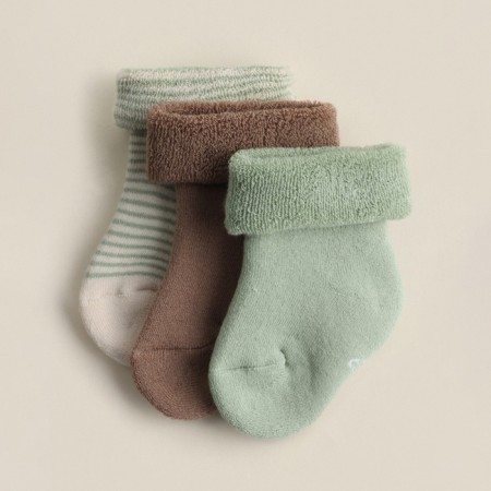 Nosk children's terry 3 pairs SL Home, 6-8 cm, milk/beige-2