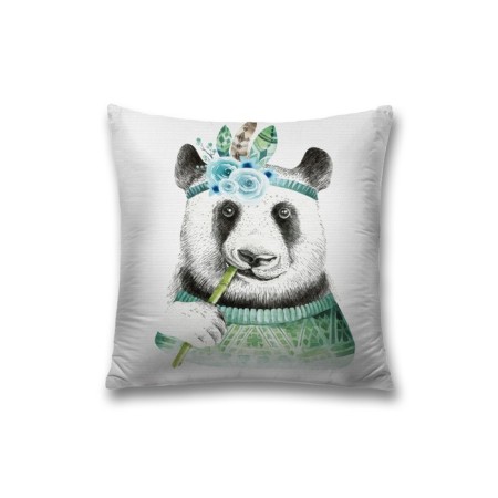 Pill -up pillowcase "Cool Panda", on a zipper, size 45x45 cm