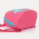 Baby backpack on a zipper, a reflective strip, pink color