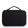 Cosmetic bag, 3 parts on zippers, black color