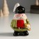 Souvenir Ceramics "A mustachioed Nutcracker in a green camisole with a sword" 11.5x7.3x6 cm