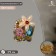 Brooch "Wreath" precious, colored in yellow gold (indivisible packing 12 pcs., Price per pcs.)