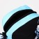 Youth bag with zipper, 1 outer pocket, black/blue color