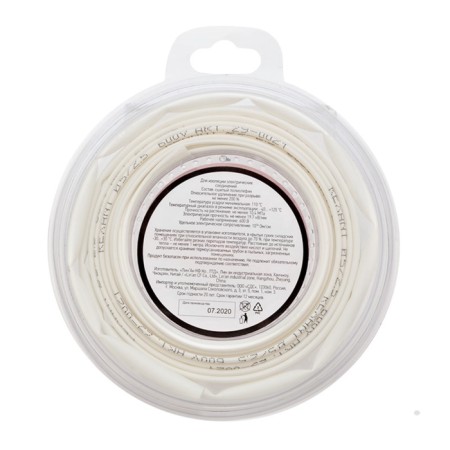 The heat -assigned NG is 5.0/2.5 mm, white, 2,44M REXANT-2