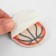 Glue patch for clothes, shoes, bags "basketball", 6 × 4 cm