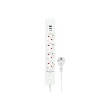 Сетевой фильтр Гарнизон 2.0 Мультипорт EPS-4-U3-W-4, 4 р, 10А, 3xUSB, 4м, ур.защиты 2+, белы 1034186-1