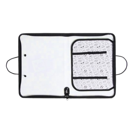 A4 labor folder with handles, 325 x 230 x 25 mm, zipper around, folding bar, plastic, PTR-6 calligrata "Pixels"-5