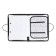 A4 labor folder with handles, 325 x 230 x 25 mm, zipper around, folding bar, plastic, PTR-6 calligrata "Pixels"