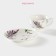 Coffee steam porcelain shade “Lavender”, 2 objects: a cup 80 ml, a saucer d = 11.4 cm, white color