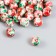 Beads for creativity plastic "Spray of paint. Red and green" set of 20 g 1x1 cm