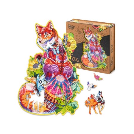 Wooden puzzle "Fox", size l - 24 × 36 cm, 160 parts-4