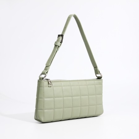 Baget bag with zipper, olive color-2