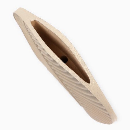 Vase for flowers decorative "Liszt", beige, 19.5 x 20.7 x 3 cm-2