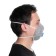 The half mask is filtered, molded with a valve and a coal layer, ffp1