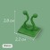 Fasteners for climbing plants, d = 9 mm, color mix, Greengo