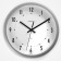 Wall clock, series: classic, smooth move, d-24.5 cm, thickness 5.5 cm, gray