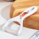 Vegetable cleaning ceramic share "bouquet", 14 cm, white color