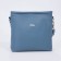 Bag Cross-Bodi with a zipper, blue color