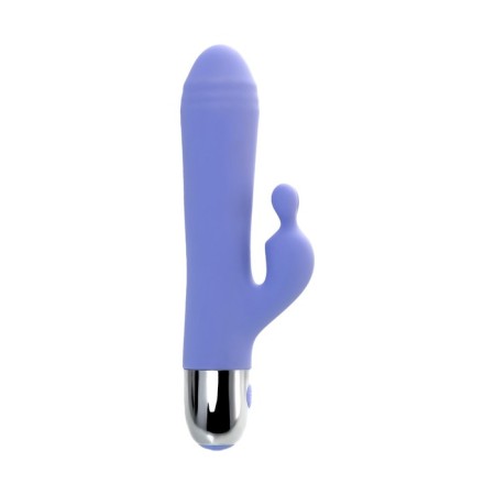 Vibrator with clitoral stimulation Flovetta Crocus, silicone, purple color, 17.5 cm-7