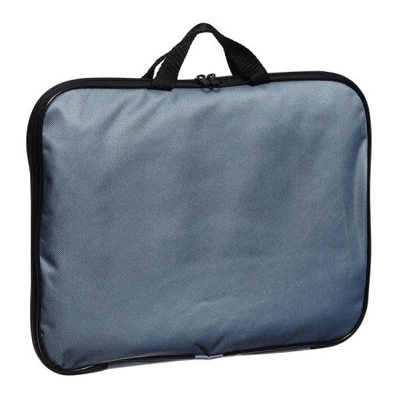 Folder with handles Textile A4, 350 x 270 x 20 mm, calligrata "office", nylon 600D, two -tone Kant, gray-3