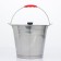 A bucket with a lid, 7 l, stainless steel