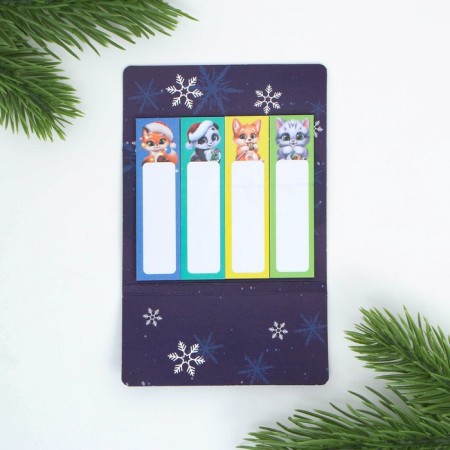 New Year. Bookmarks for books-stalks “Happy New Year!”, 4 pcs, 20 liters-2