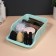 Organizer for storing cosmetic supplies "Prestige", 2 sections, 23 × 16.1 cm, mint color
