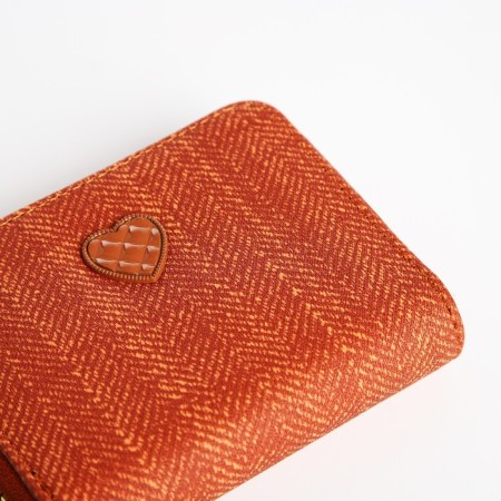 Children's wallet with zipper, redhead color-2
