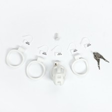 The fidelity of the fidelity of the oka-hood, male, software plastic, 90 × 35 mm, set of rings, lock, key, white 107469