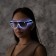 LED glasses "Classic", 14.5x5.2x14 cm, AAX2 batteries (not in the kit), 3 modes, glow of white