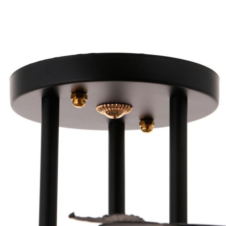 Economic Service Chandelier 00101/3 3x60W E27, black/amber, 50x50x28 cm-4
