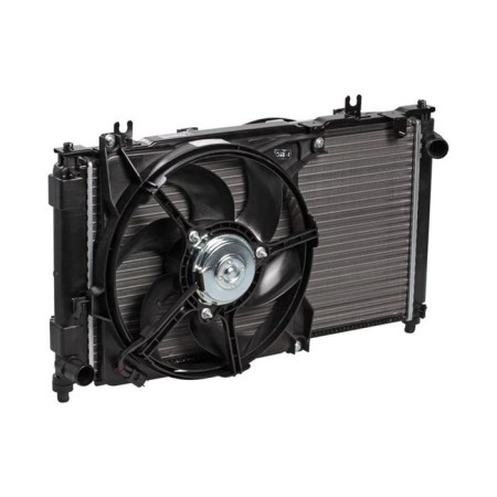 Cooling unit (radiator+condenser+fan) for car GKPP (a/s) 92121-5PA0A, LUZAR LRK 0192