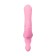 Turning vibrator with a clitoral stimulant Jos Twistme, 19.5 cm, silicone, pink color